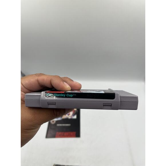 NHL Stanley Cup (Super Nintendo Entertainment System, 1993) - Complete In Box! - Picture 12 of 13